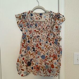 Old Navy Ruffled Sleeveless Blouse